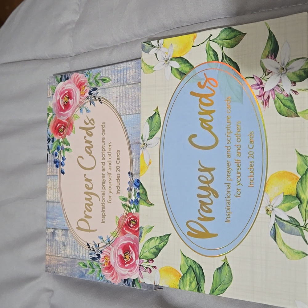Floral Prayer Cards Set